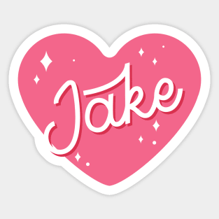 Enhypen Jake name heart text engene | Morcaworks Sticker